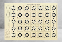 Benchrest Sliding discs 25 m, 100 pcs 