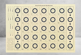Benchrest Sliding discs 25 m, 100 pcs 