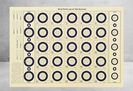 Benchrest Sliding discs 50 m, 100 pcs 